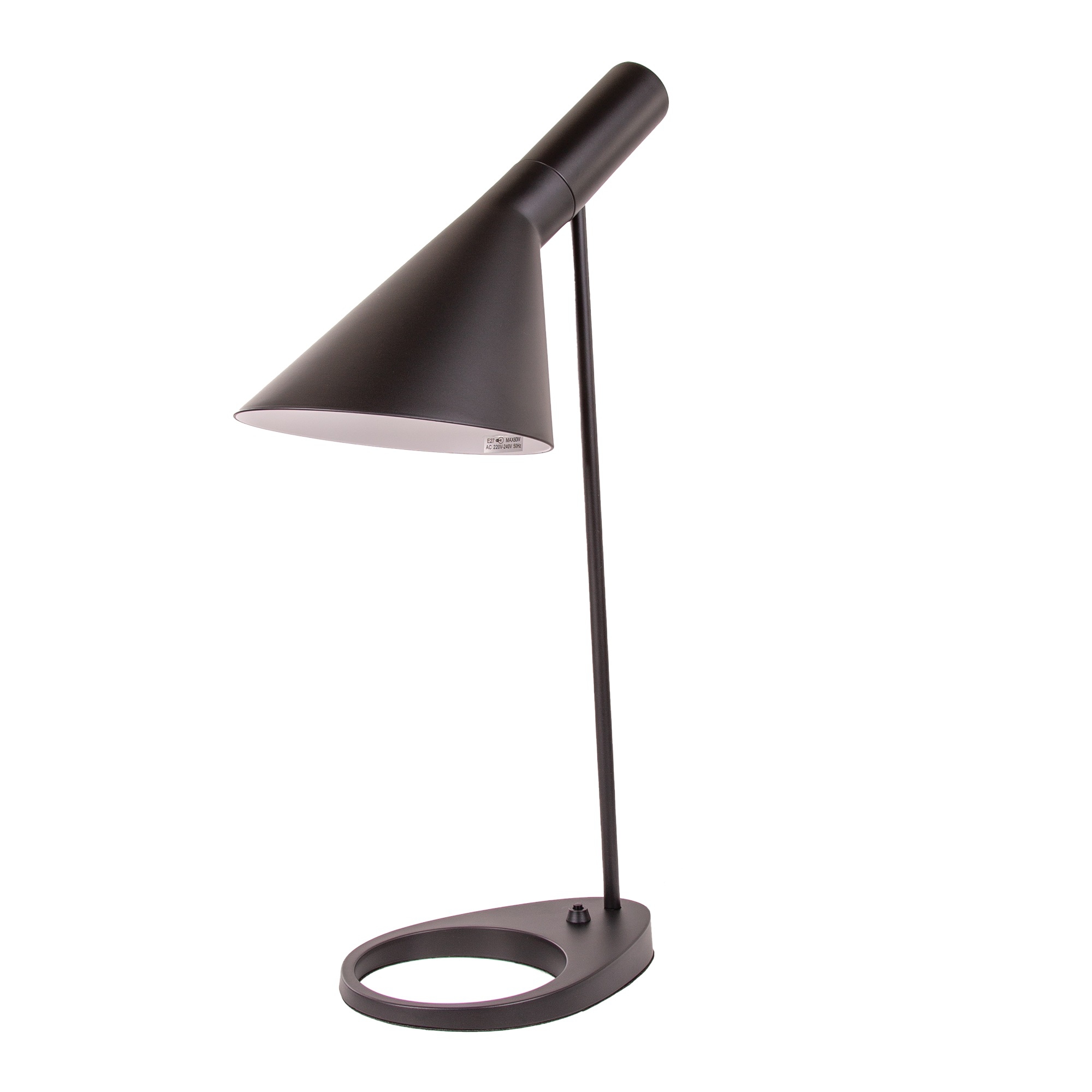 Arne Jacobsen style, Tafellamp AJ Lamp zwart