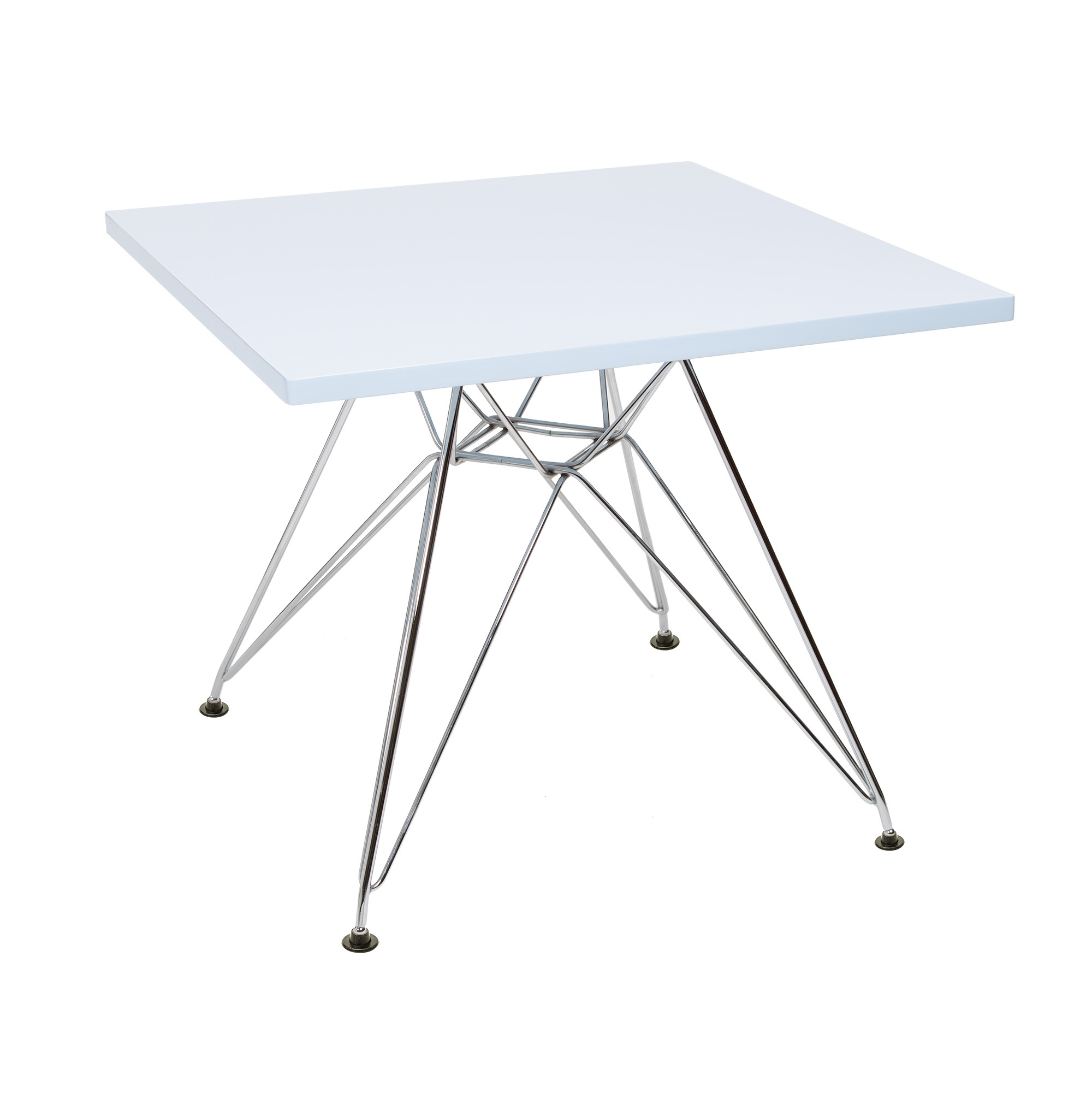 Charles Eames style, Kindertafel CTR junior vierkant Lichtblauw