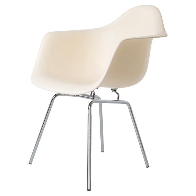 Charles Eames style, Eetkamerstoel DAX PP creme