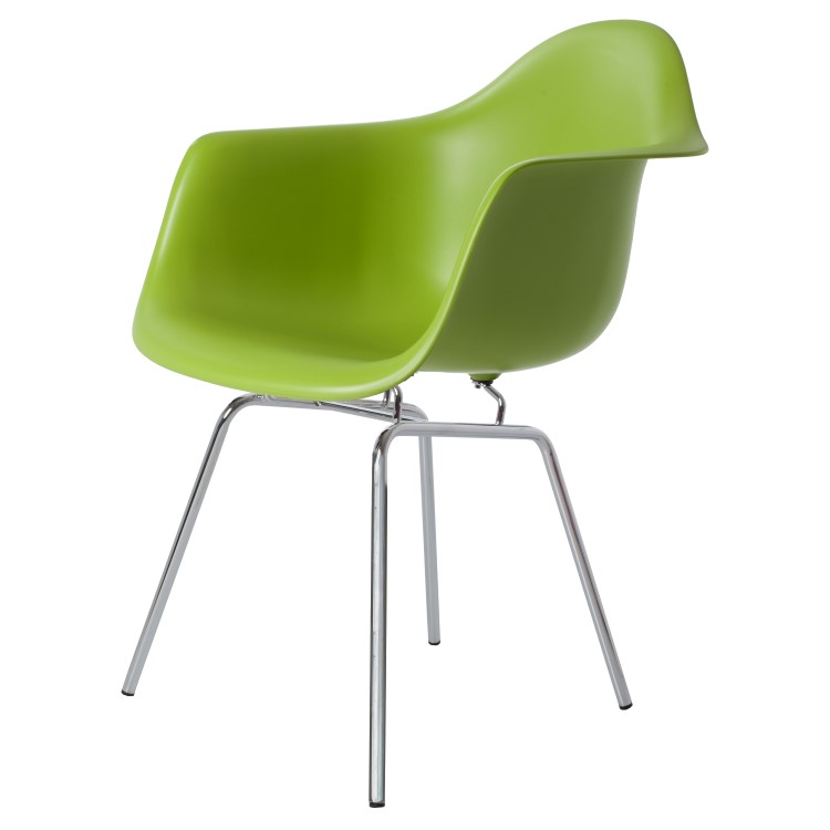 Charles Eames style, Eetkamerstoel DAX PP groen
