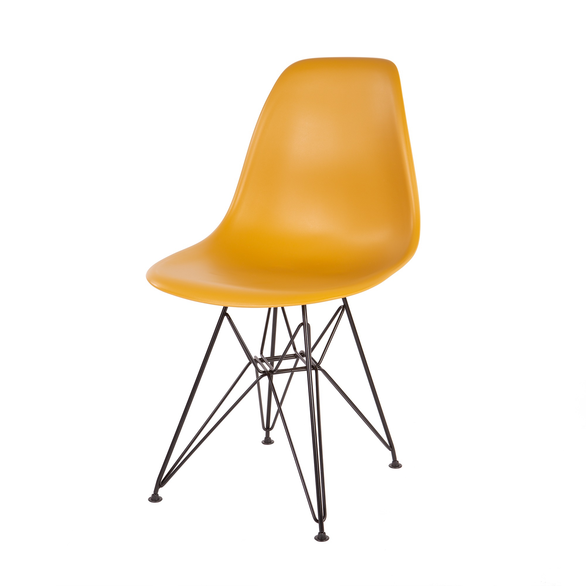 Charles Eames style, Eetkamerstoel DSR mat PP gember