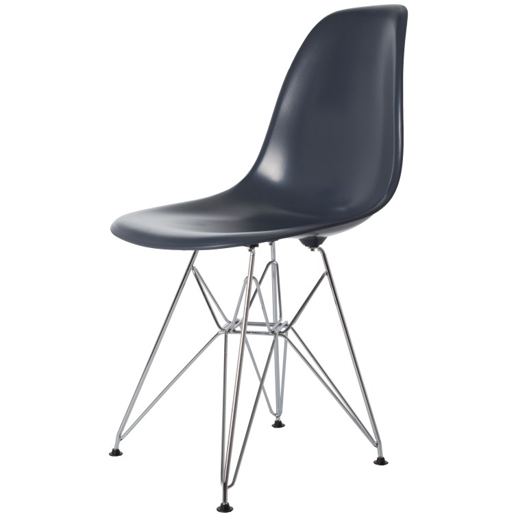 Charles Eames style, Eetkamerstoel DSR ABS donkergrijs