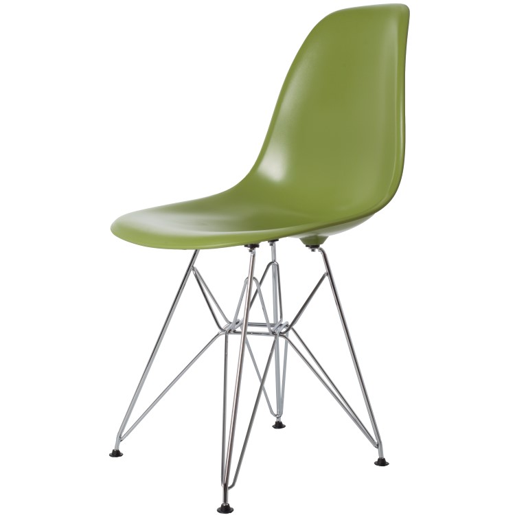Charles Eames style, Eetkamerstoel DSR ABS groen