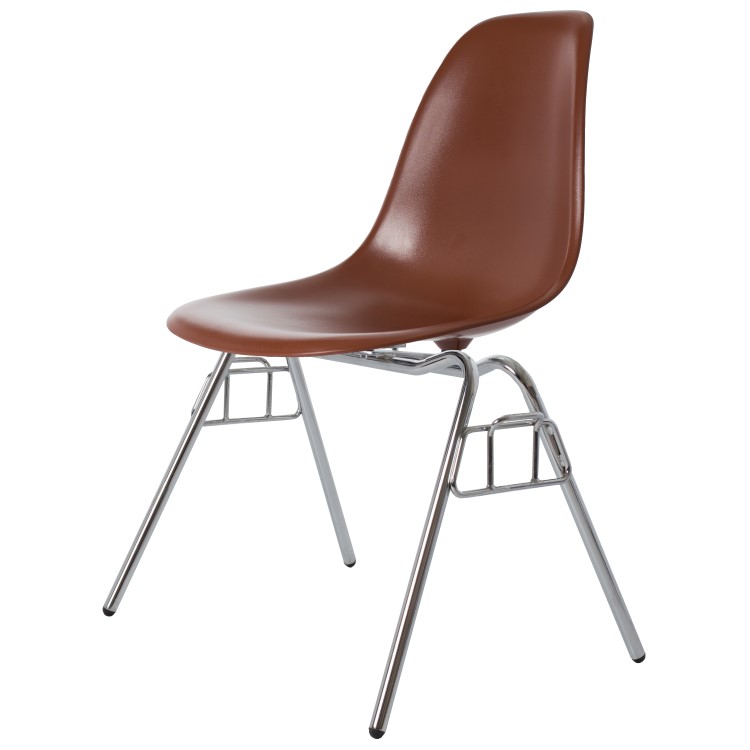 Charles Eames style, Eetkamerstoel DSS ABS bruin