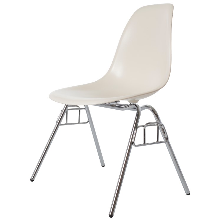 Charles Eames style, Eetkamerstoel DSS ABS creme