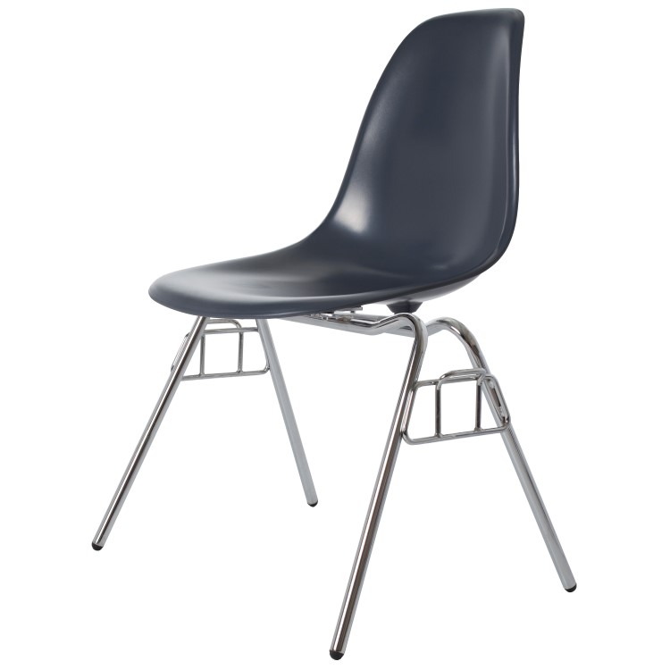 Charles Eames style, Eetkamerstoel DSS ABS donkergrijs