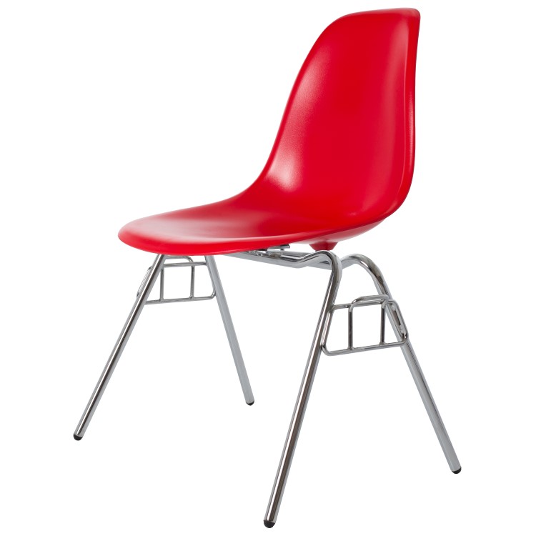 Charles Eames style, Eetkamerstoel DSS ABS rood