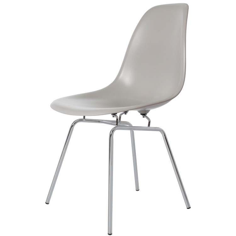 Charles Eames style, Eetkamerstoel DSX ABS lichtgrijs