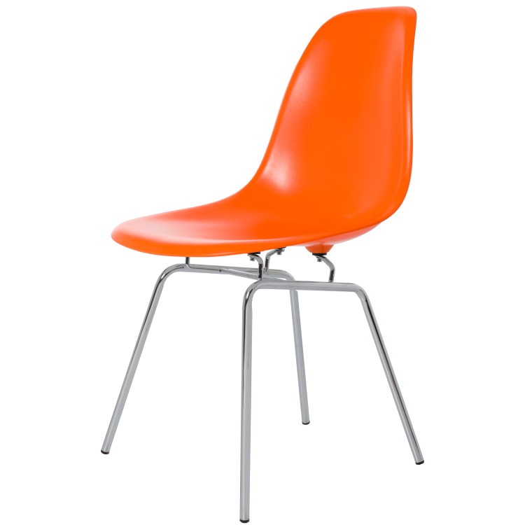 Charles Eames style, Eetkamerstoel DSX ABS oranje
