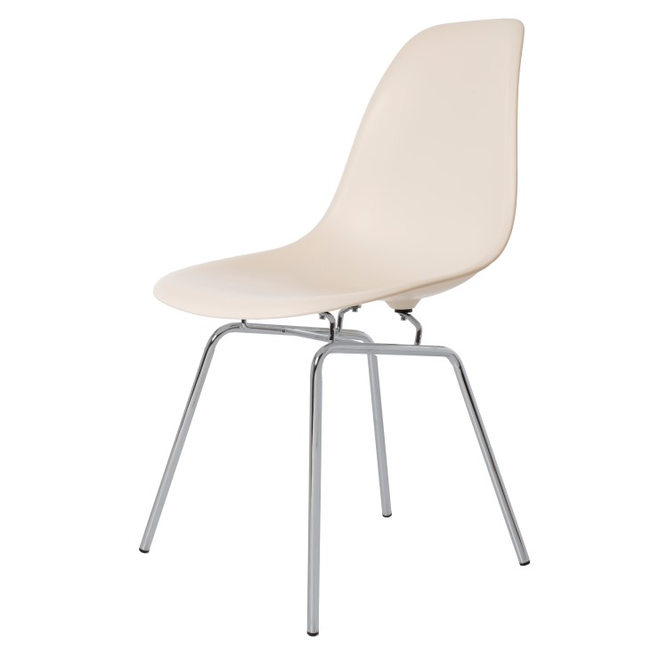Charles Eames style, Eetkamerstoel DSX mat PP creme