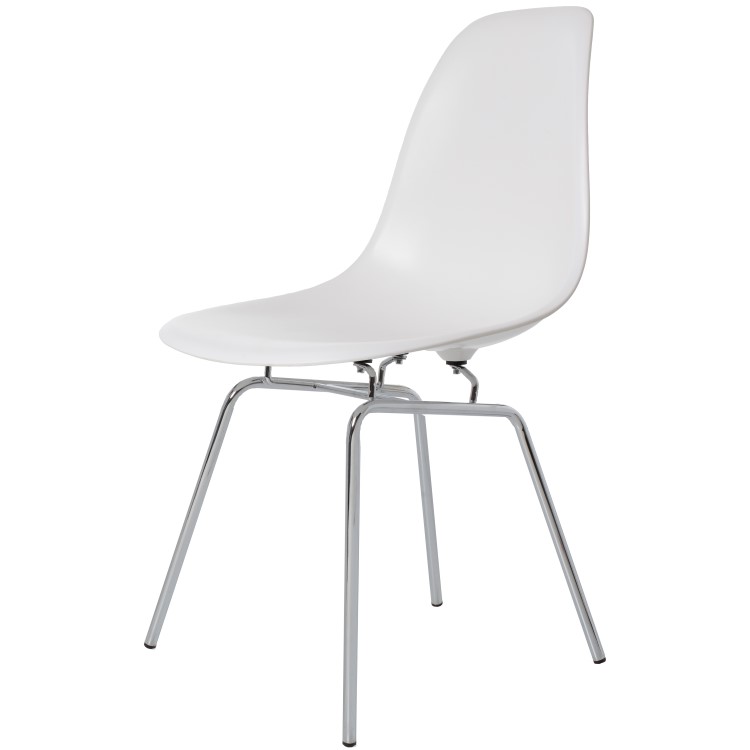 Charles Eames style, Eetkamerstoel DSX ABS wit
