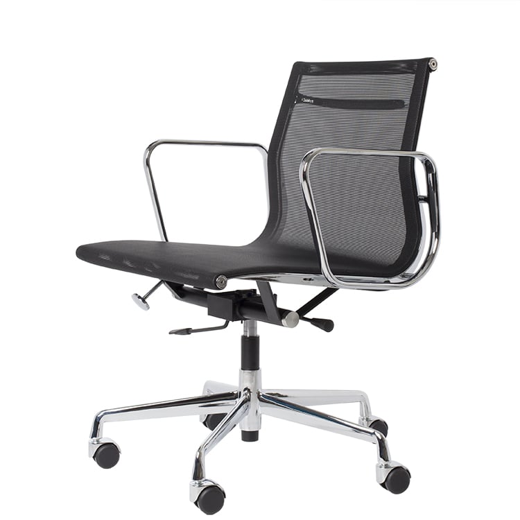 Charles Eames style, Bureaustoel EA117 mesh netweave zwart