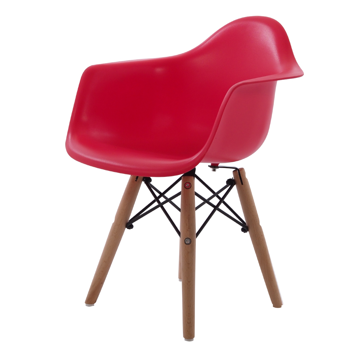 Charles Eames style, Kinderstoel DAW Junior rood