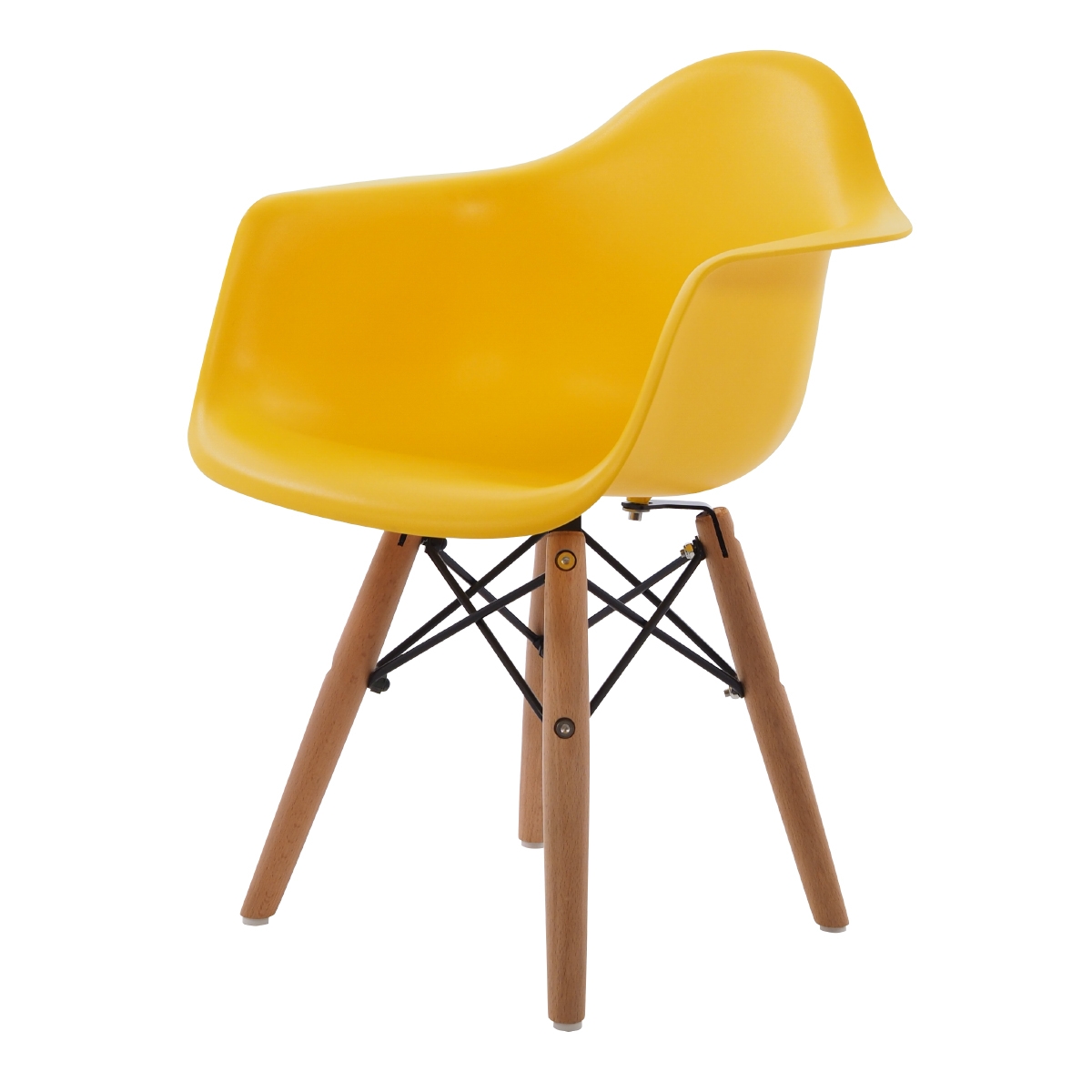 Charles Eames style, Kinderstoel DAW Junior geel