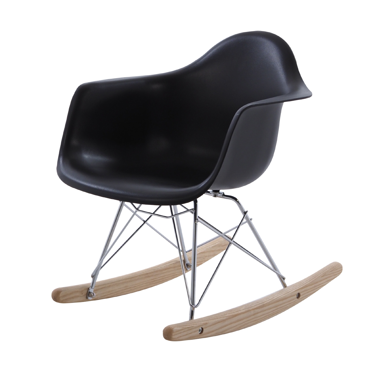 Charles Eames style, Schommelstoel RAR Junior zwart