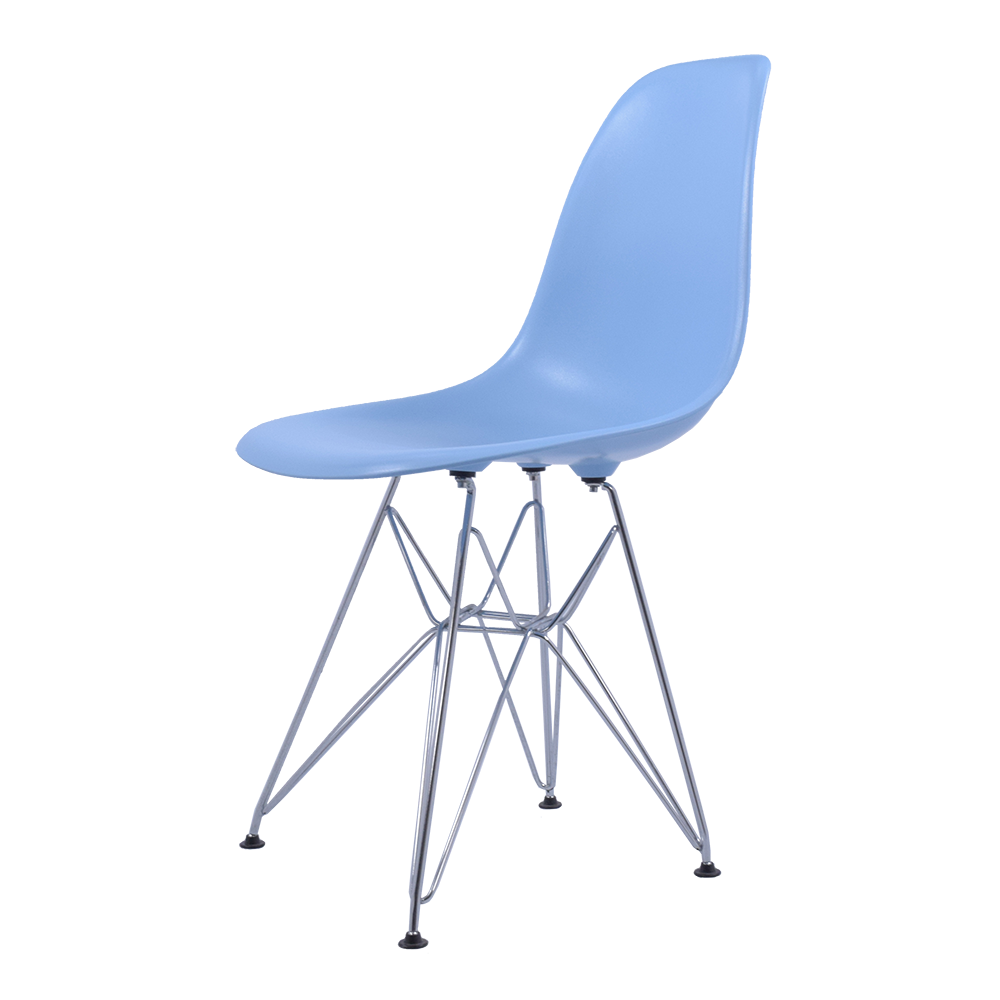 Charles Eames style, Eetkamerstoel DSR ABS lichtblauw