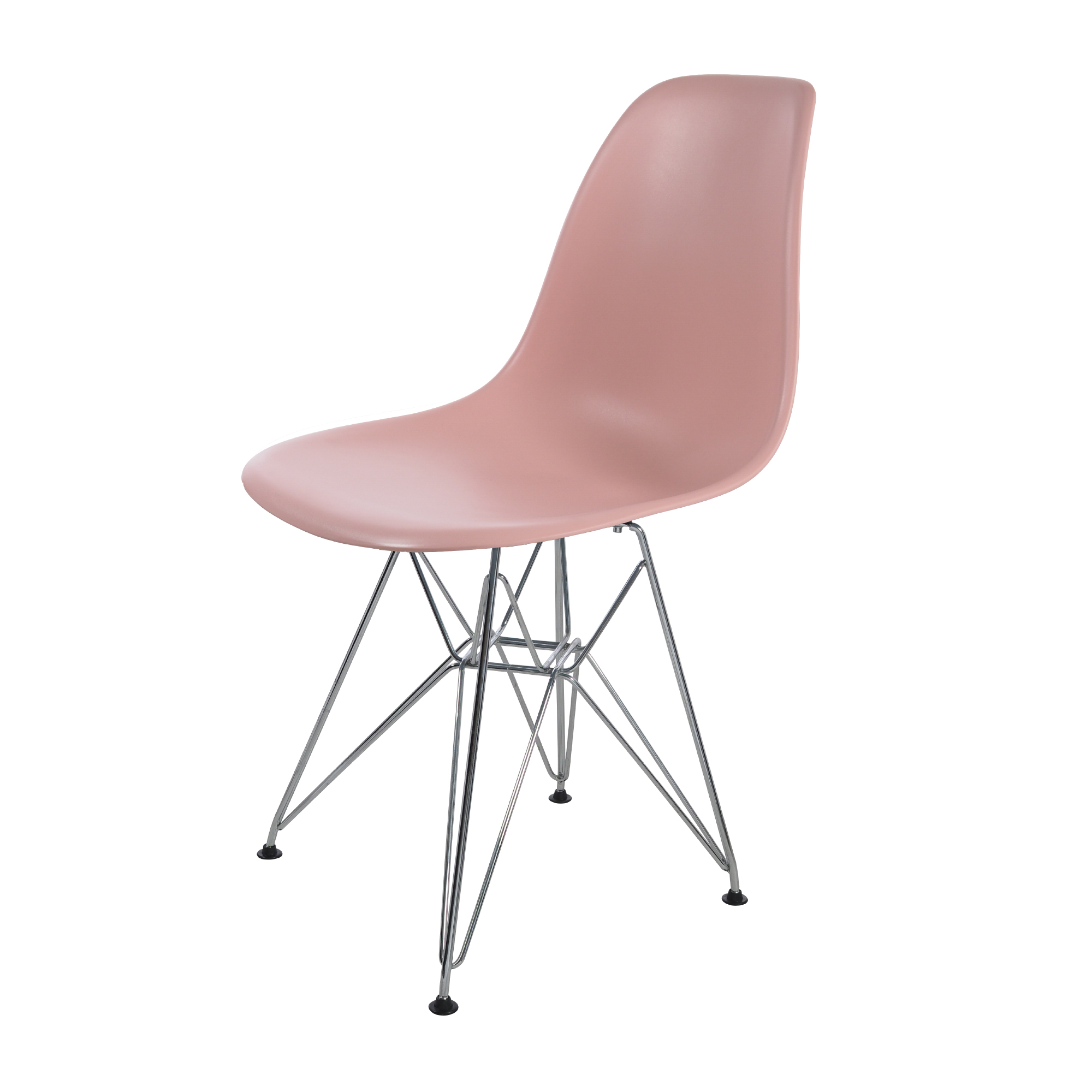 Charles Eames style, Eetkamerstoel DSR mat PP baby roze