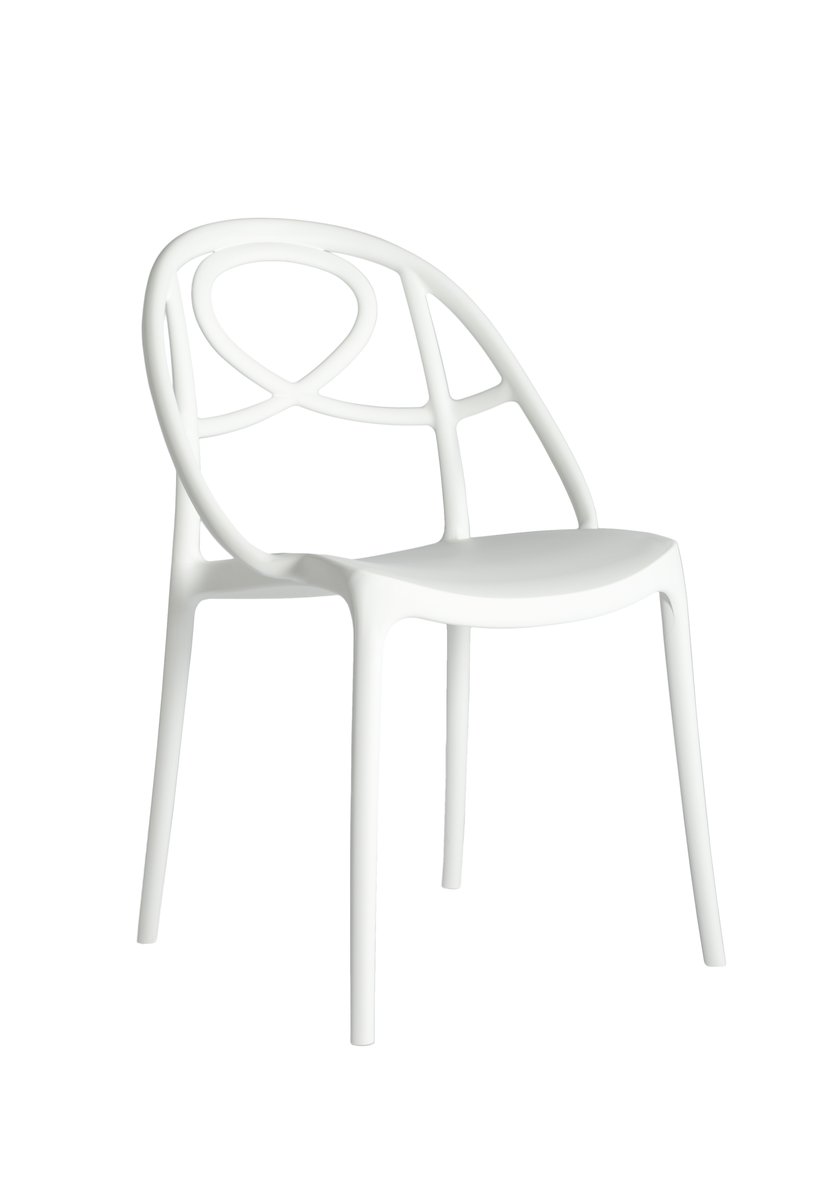 Green Srl style, Eetkamerstoel Etoile Zonder armleuning wit