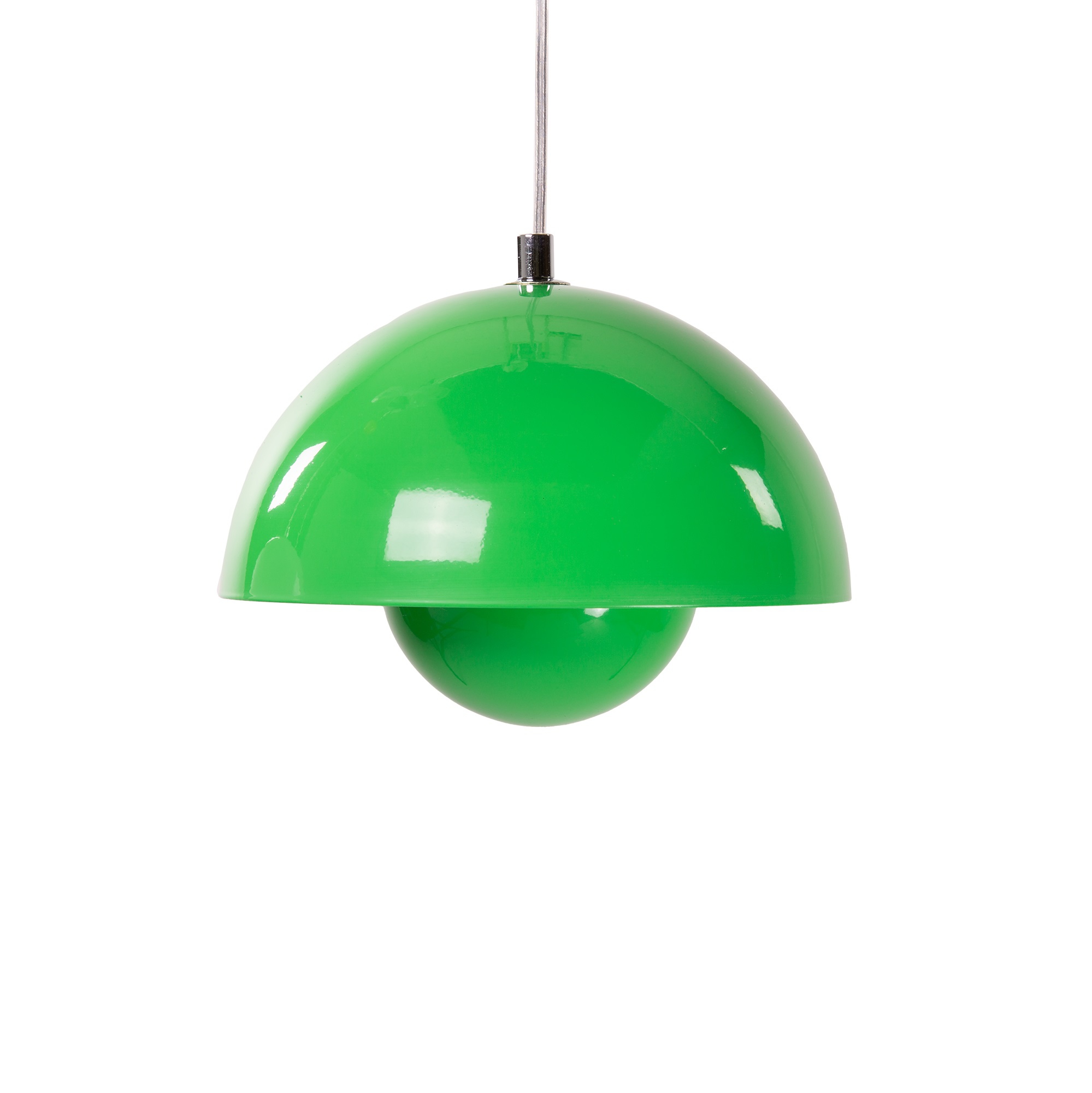 Verner Panton style, Hanglamp Flower Pot VP1 groen