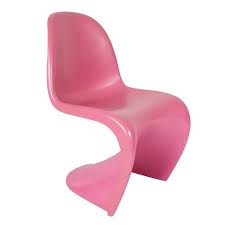 Verner Panton style, Kinderstoel Panton stoel glanzend roze