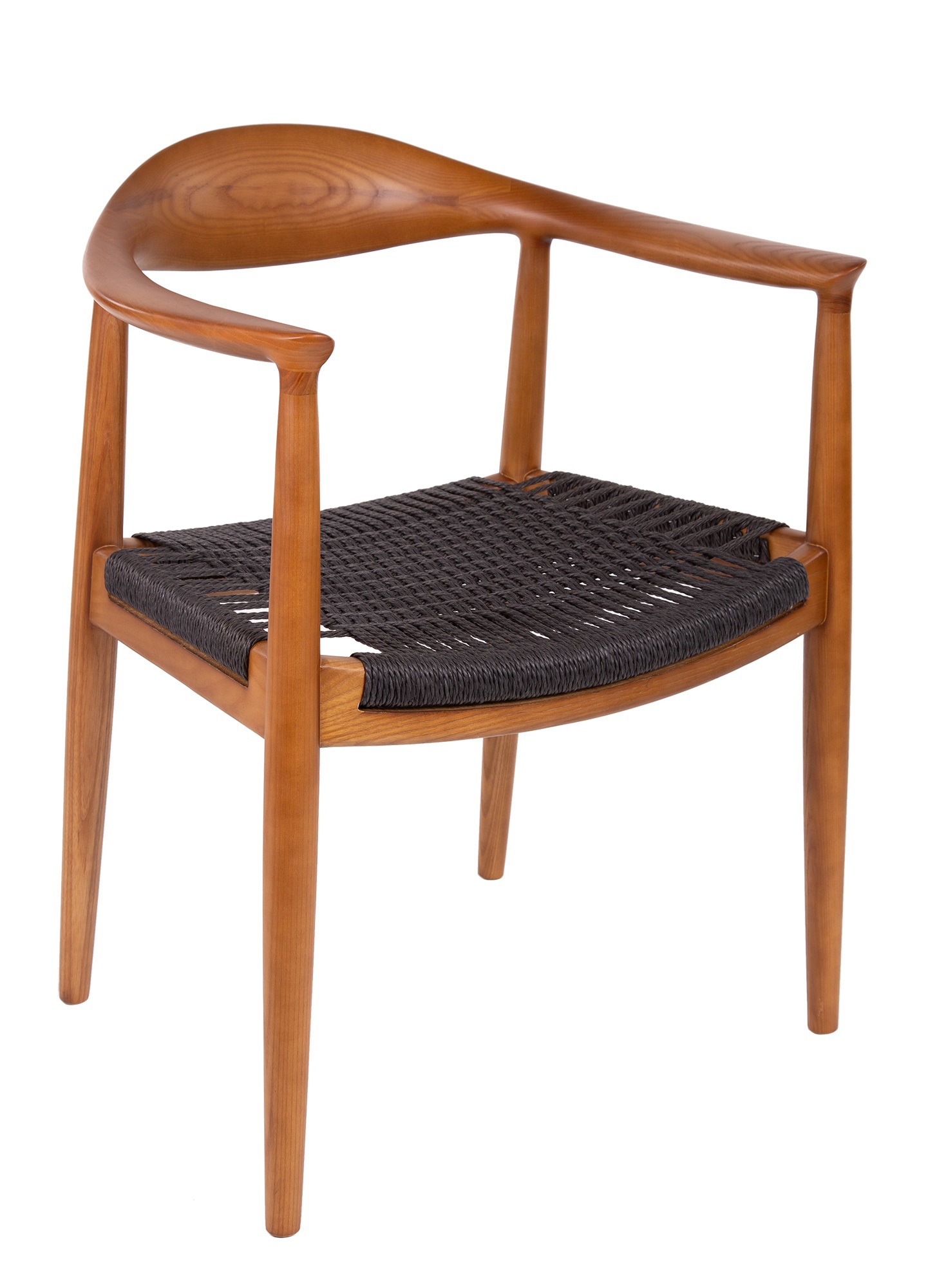Wegner style, Eetkamerstoel kennedy chair Walnoot zwart