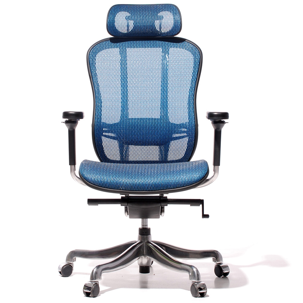 Herman Miller style, Bureaustoel Aaron mesh netweave blauw