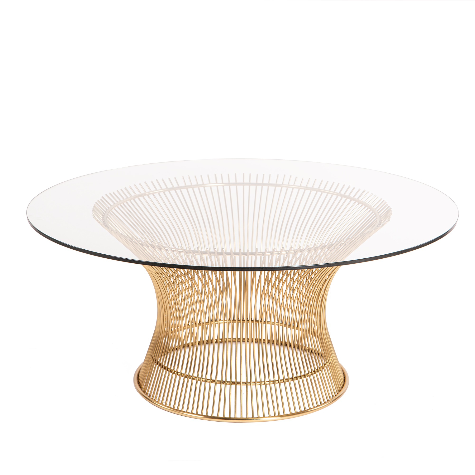 Warren Platner style, Salontafel Wire tafel Goud