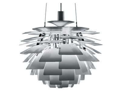 Poul Henningsen style, Hanglamp Artisjok lamp 92cm Aluminium