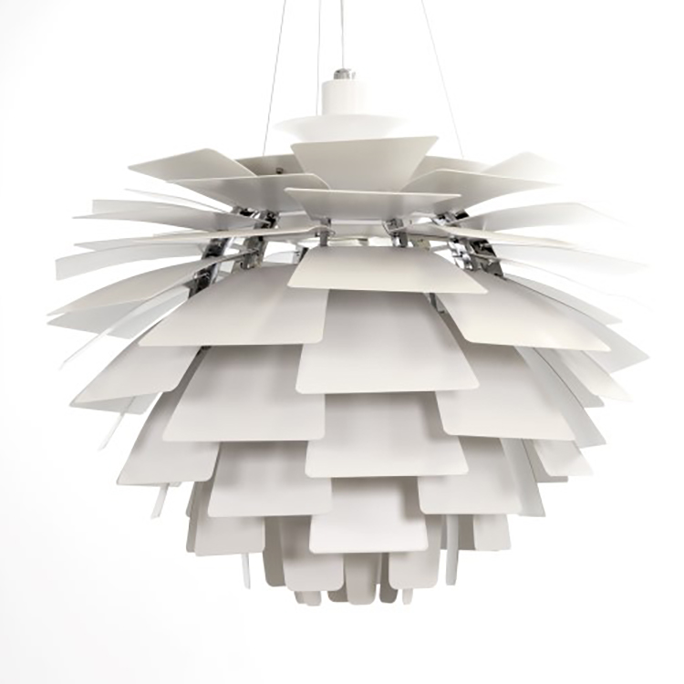 Poul Henningsen style, Hanglamp Artisjok lamp 48cm wit